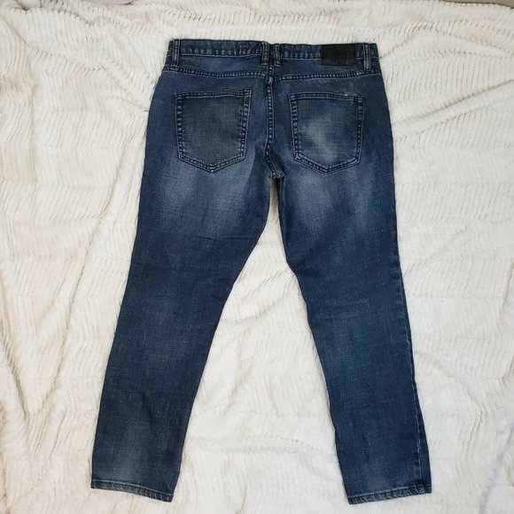 Rude Womens Blue Medium Wash Regular Fit Denim Skinny Jeans Size 36 - Picture 3 of 7
